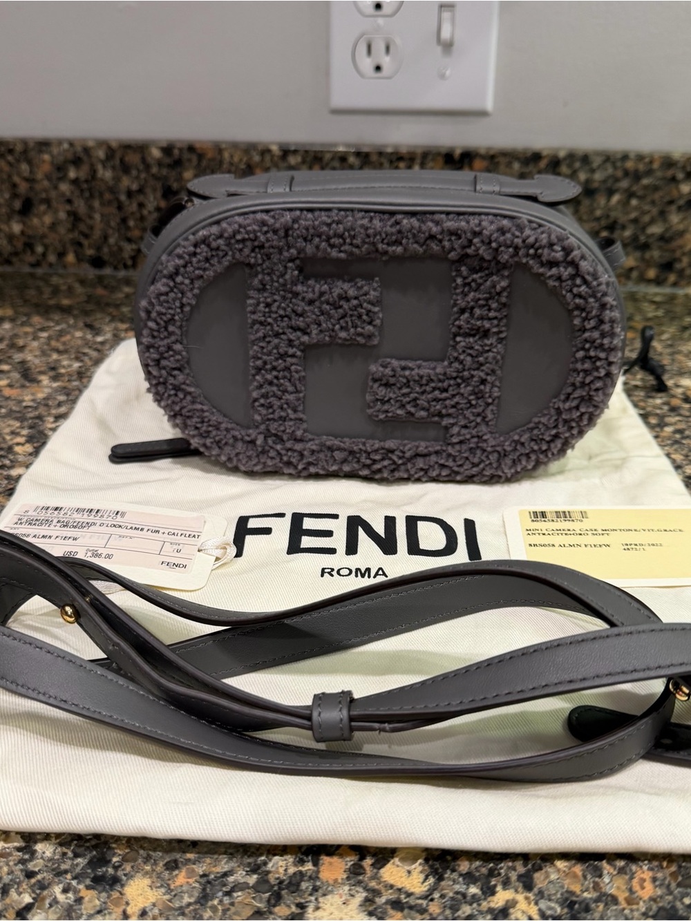 Fendi Camera Bag in Gray